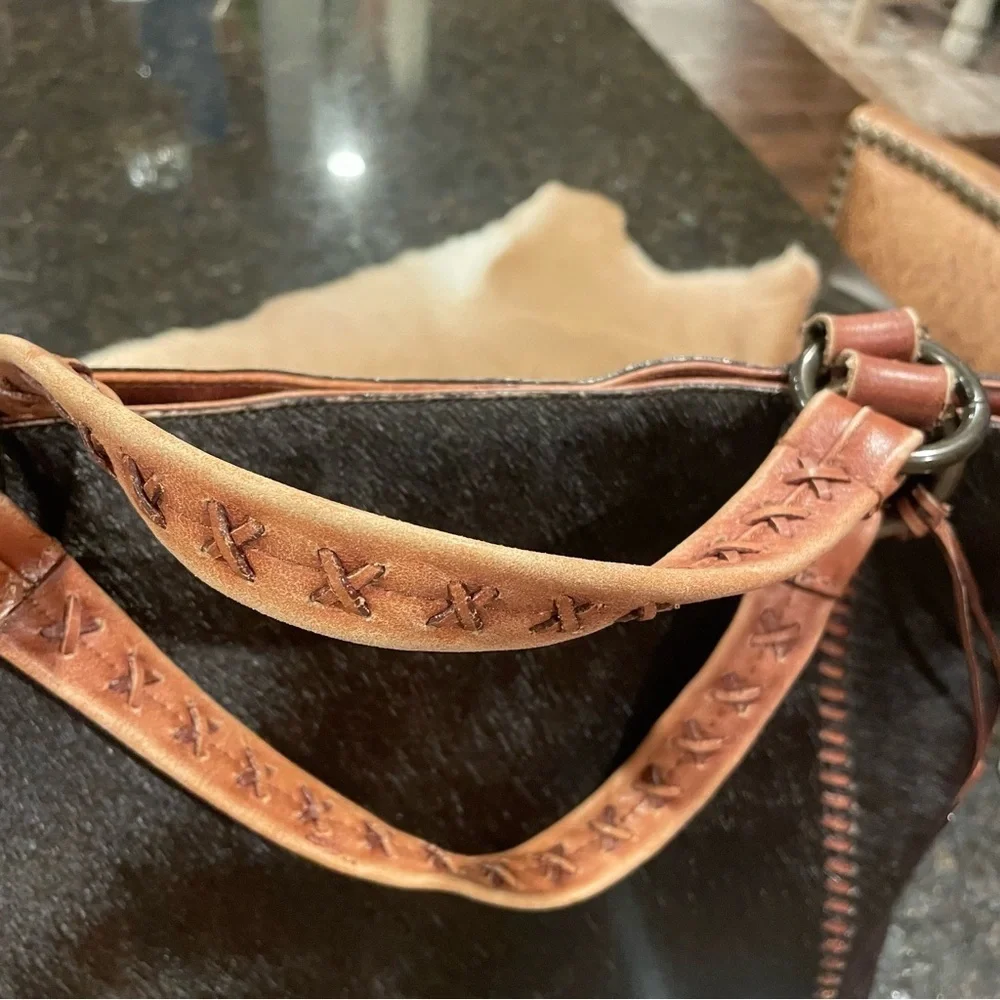 Antonio Melani Black and tan  Cowhide Leather